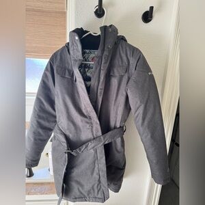 Columbia Omni-Heat Belted Winter Parka – Women’s M – Gray